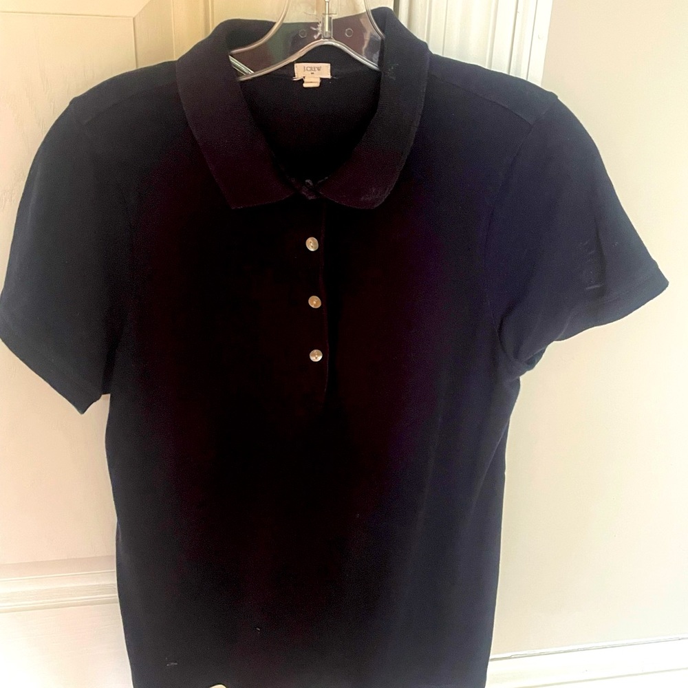 J Crew Classic Navy Polo size Large